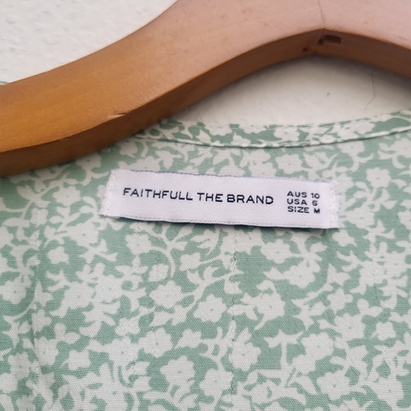 Faithfull the Brand Faithful The Brand Women's Chiara True Wrap Seafoam … - Picture 8 of 10